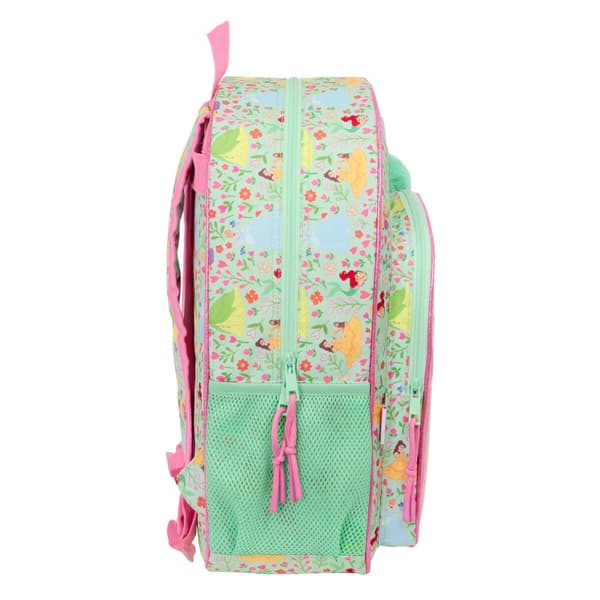 Skolebag Disney Princess Bloom Grønn Rosa 33 x 42 x 14 cm
