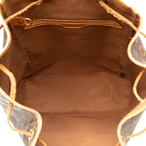 Pre-owned Louis Vuitton Monogram Montsouris GM Brown
