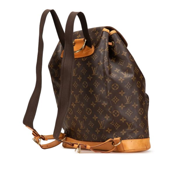 Pre-owned Louis Vuitton Monogram Montsouris GM Brown