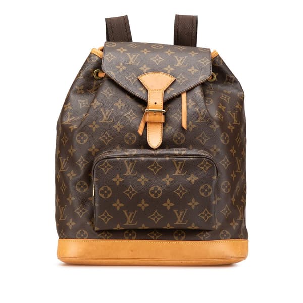 Pre-owned Louis Vuitton Monogram Montsouris GM Brown