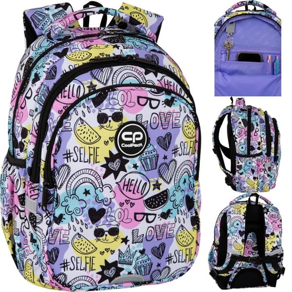 COOLPACK SKOLRYGGSÄCK FÖR UNG FLICKA MOOD KLASS 1-3