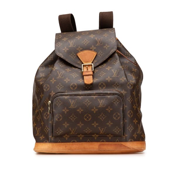 Pre-owned Louis Vuitton Monogram Montsouris GM Brown