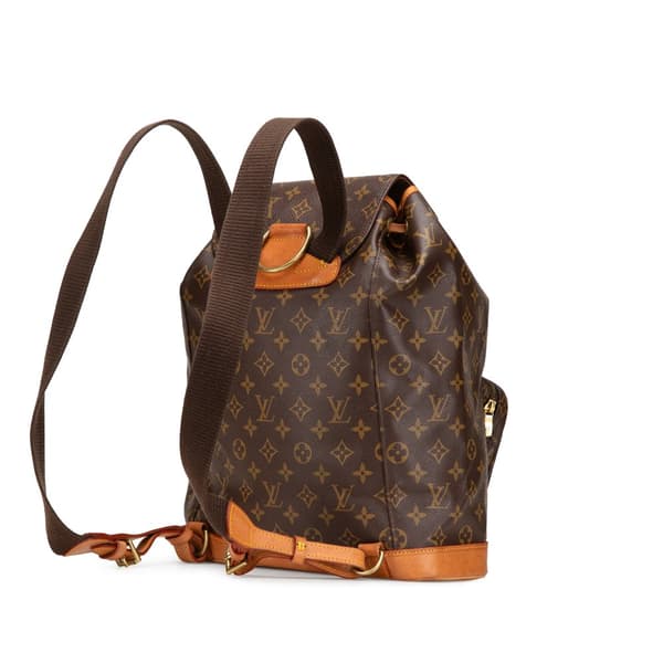 Pre-owned Louis Vuitton Monogram Montsouris GM Brown