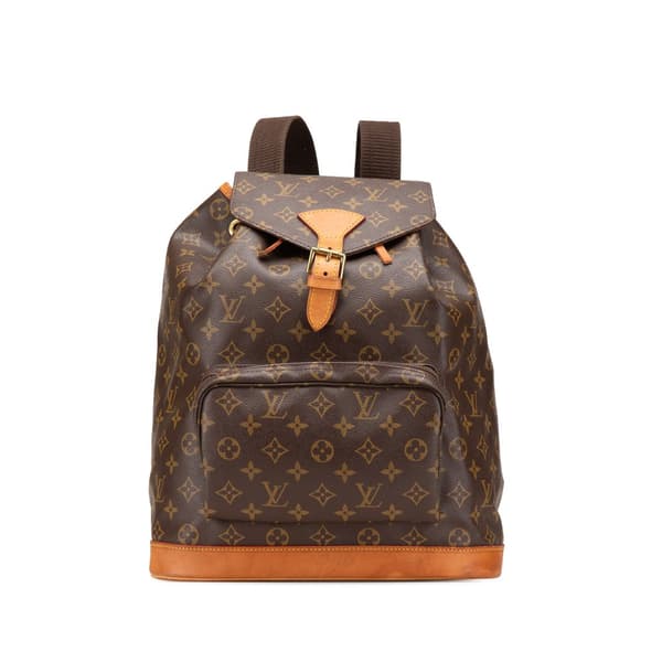 Pre-owned Louis Vuitton Monogram Montsouris GM Brown