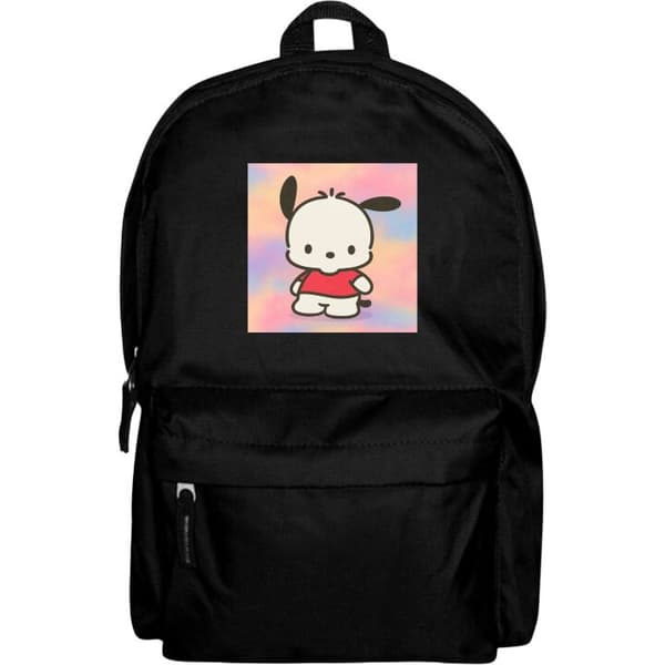 Rygsæk i Letvægtsmateriale | Voksen-Rygsæk Kawaii Sanrio Pocha Sort Vuxen