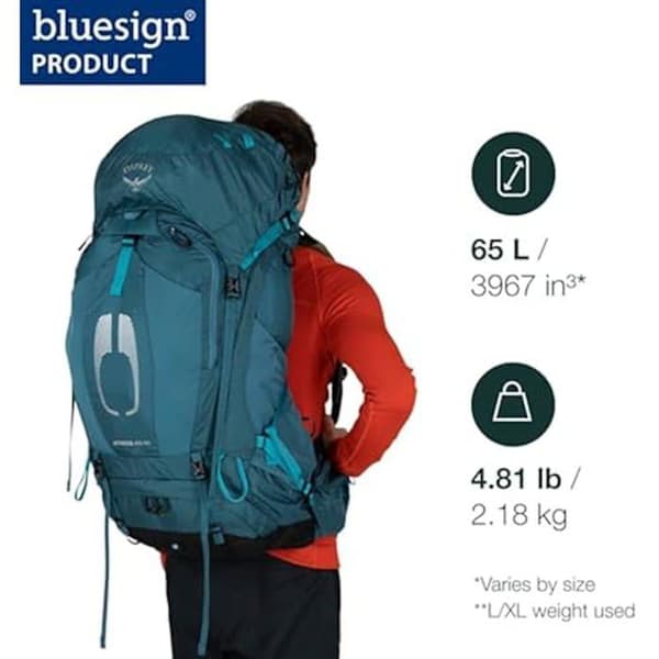 Ryggsäck - Osprey - Atmos AG 65 - För män - Vandring - Optimal komfort
