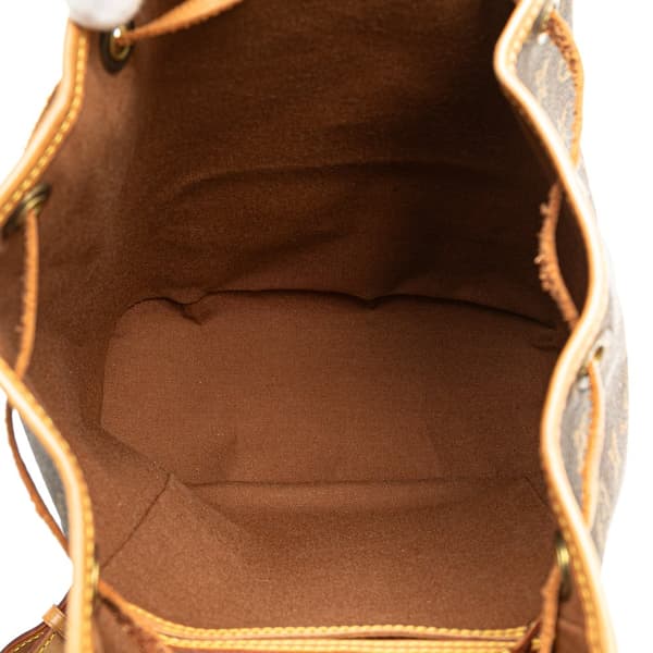Pre-owned Louis Vuitton Monogram Montsouris MM Brown