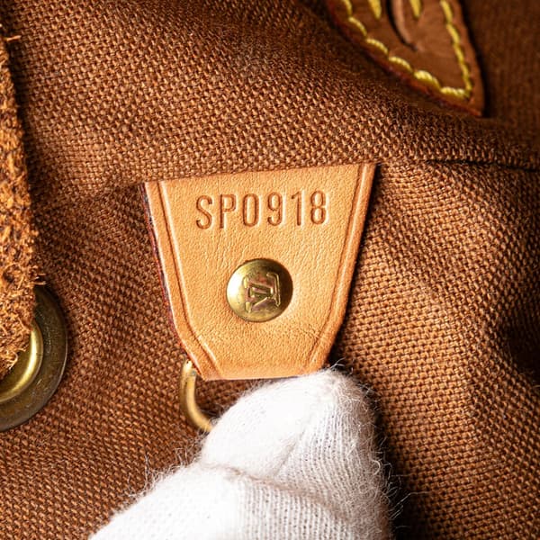 Pre-owned Louis Vuitton Monogram Montsouris MM Brown