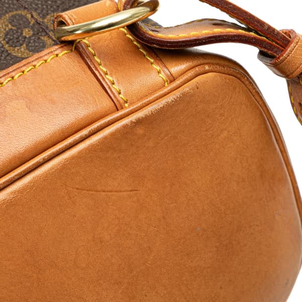Pre-owned Louis Vuitton Monogram Montsouris MM Brown