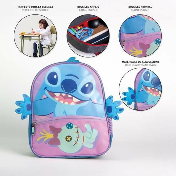 Skolryggsäck Stitch Blå