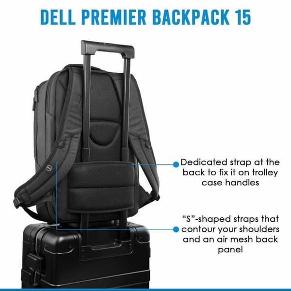 Laptop ryggsäck - skärmryggsäck - Dell skrivarsäck - 460-BCQK - Premier ryggsäck 15'' ()