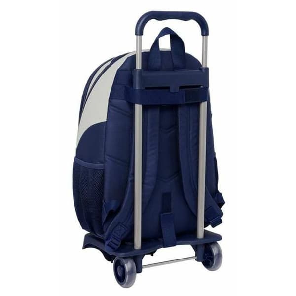 Skoleryggsekk med Hjul Benetton Varsity Grå 32 x 44 x 16 cm