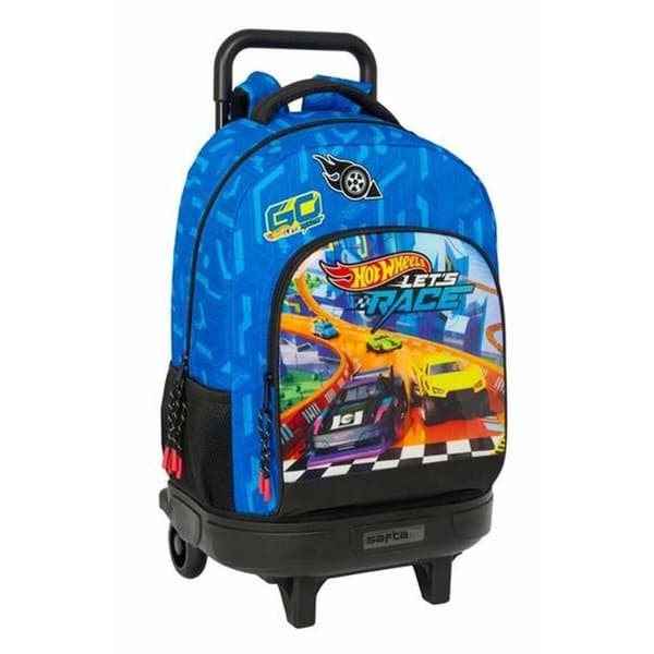 Skoleryggsekk med Hjul Hot Wheels 33 x 45 x 22 cm