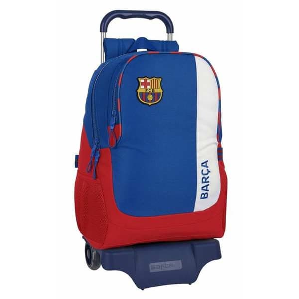 Skolerygsæk med Hjul F.C. Barcelona 23/24 Rødbrun 32 x 44 x 16 cm