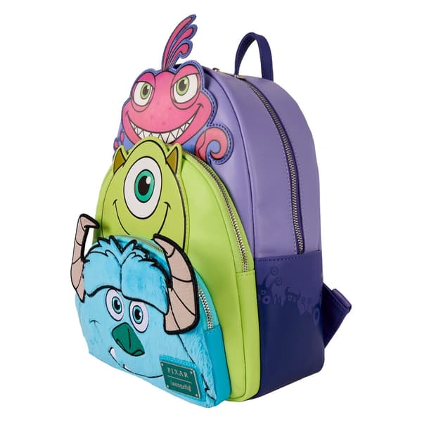 Loungefly Disney Pixar Monsters INC Mike Sully and Randall backpack 31cm