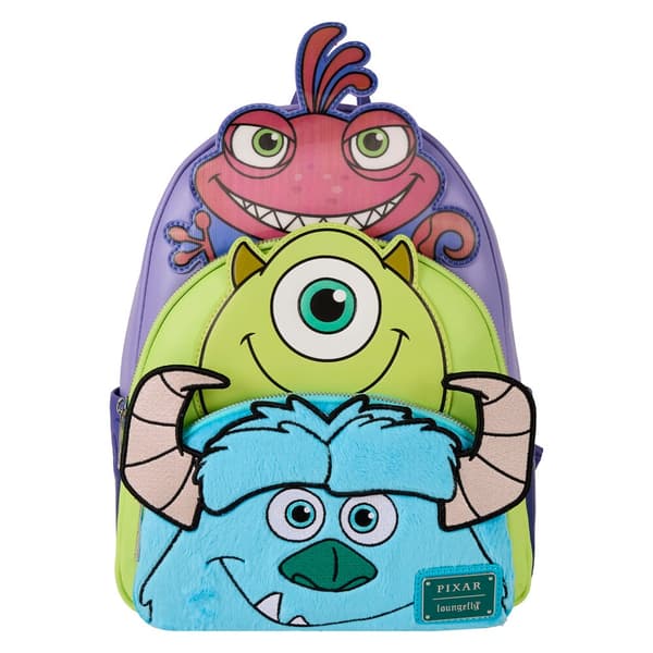 Loungefly Disney Pixar Monsters INC Mike Sully and Randall backpack 31cm