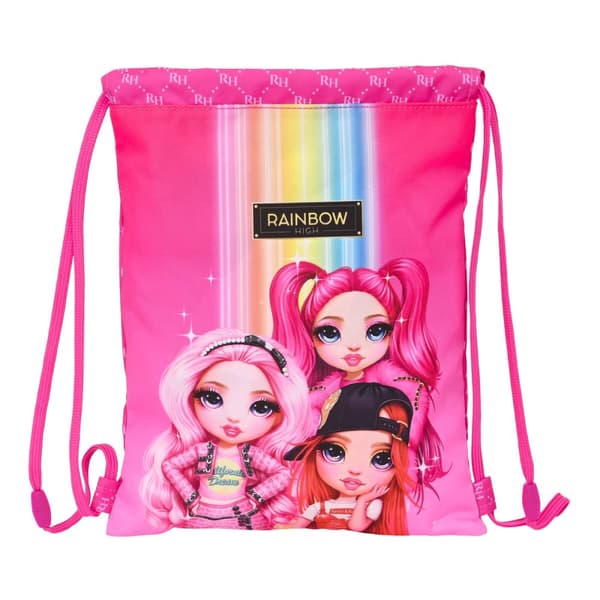 Skopåse med remmar Rainbow High Fuchsia 26 x 34 x 1 cm