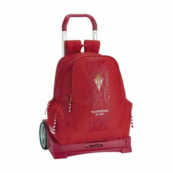 Skolerygsæk med Hjul Evolution Safta Rød 32 x 43 x 17 cm