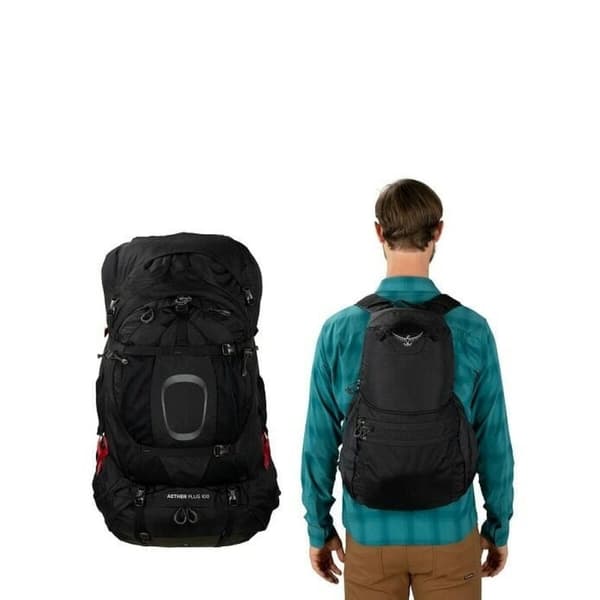 Mountain rygsæk Osprey Aether Plus 85 L/XL Sort 85 L