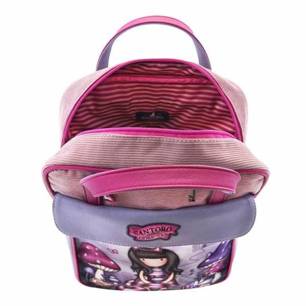 Rygsæk Gorjuss Cheshire cat Pink 27 x 10 x 37 cm