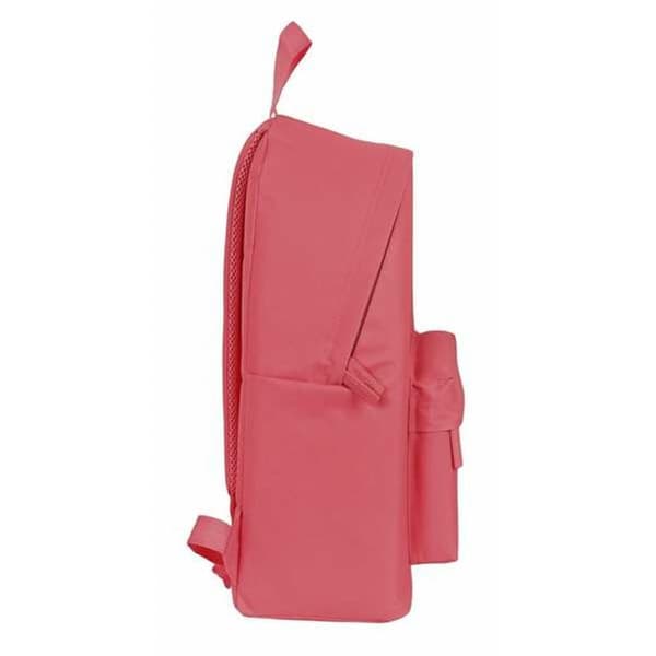 Skoletaske Safta Basic Rødbrun 33 x 42 x 15 cm