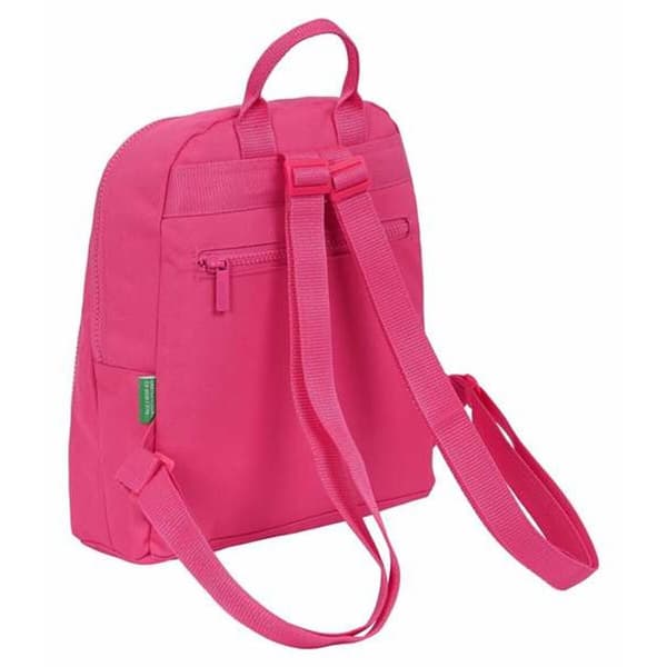 Casual Rygsæk Benetton Raspberry Fuchsia 25 x 30 x 13 cm