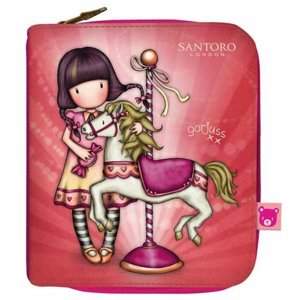 Plånbok Gorjuss Carousel Lax 10 x 12 x 3 cm