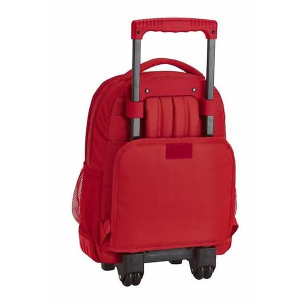 Skolväska med hjul Compact Real Sporting de Gijón Röd 32 x 45 x 21 cm