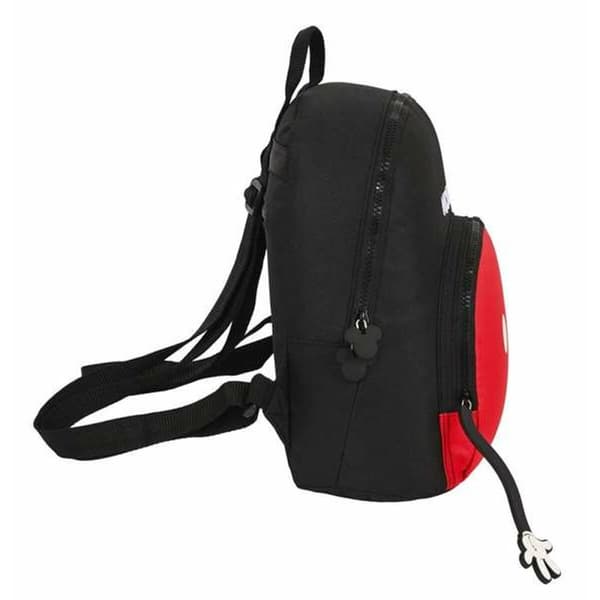 Ryggsäck Casual Mickey Mouse Svart Röd 25 x 30 x 13 cm