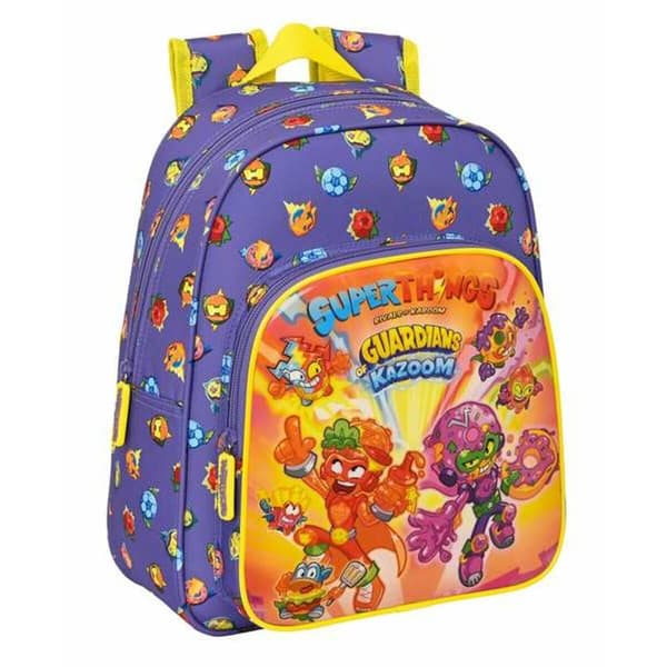 Lasten laukku SuperThings Guardians Of Kazoom Keltainen Violetti 27 x 33 x 10 cm