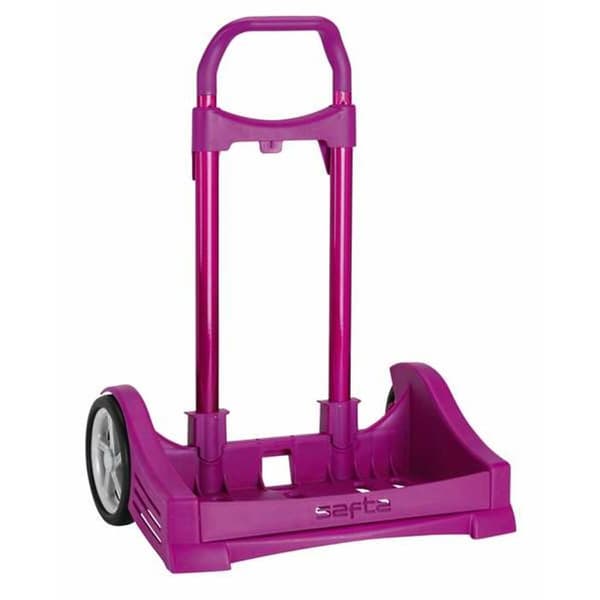 Reppu pyörillä Safta Fuksia 85 x 40 x 28 cm