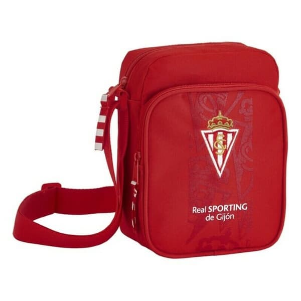 Skuldertasker Real Sporting de Gijón Rød 16 x 22 x 6 cm