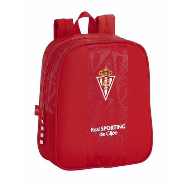 Børnetaske Real Sporting de Gijón Rød 22 x 27 x 10 cm