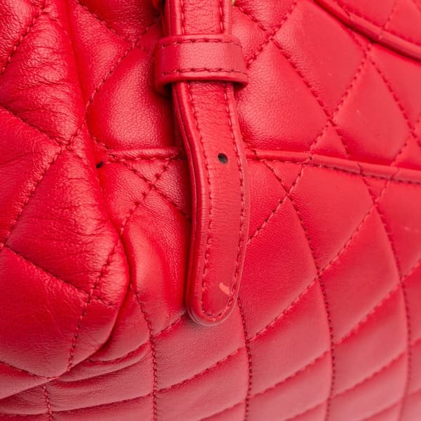 Pre-owned Chanel Medium Lambskin Urban Spirit Backpack Red