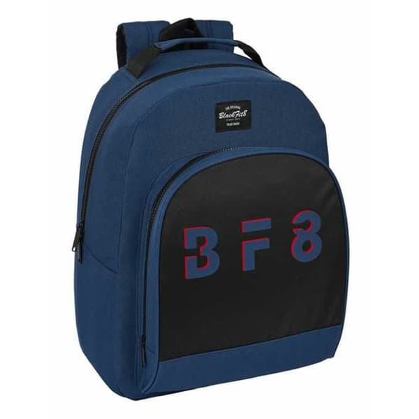 Skolryggsäck BlackFit8 Urban Svart Marinblå 32 x 42 x 15 cm