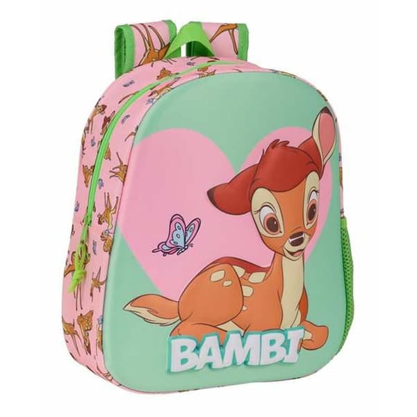 Skolryggsäck 3D Disney Bambi 27 x 33 x 10 cm