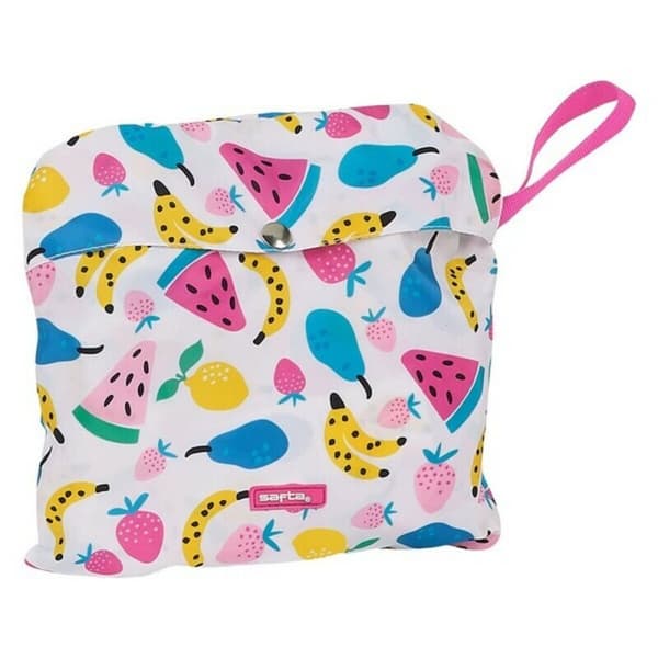 Skoletaske Safta Fruits Hvid 29 x 41 x 12 cm