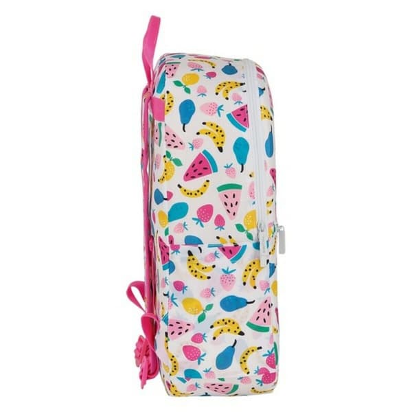 Skoletaske Safta Fruits Hvid 29 x 41 x 12 cm