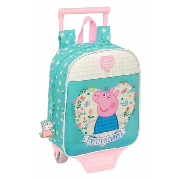 Skoletaske Peppa Pig Pretty Flowers 22 x 27 x 10 cm