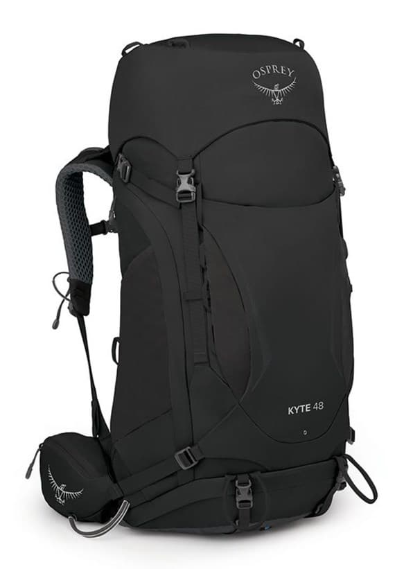 OSPREY Kyte 48 naisten vaellusreppu musta M/L