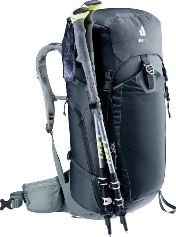 DEUTER Trail Pro 36 musta-liuskekivi vaellusreppu