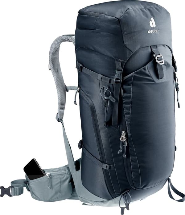 DEUTER Trail Pro 36 musta-liuskekivi vaellusreppu