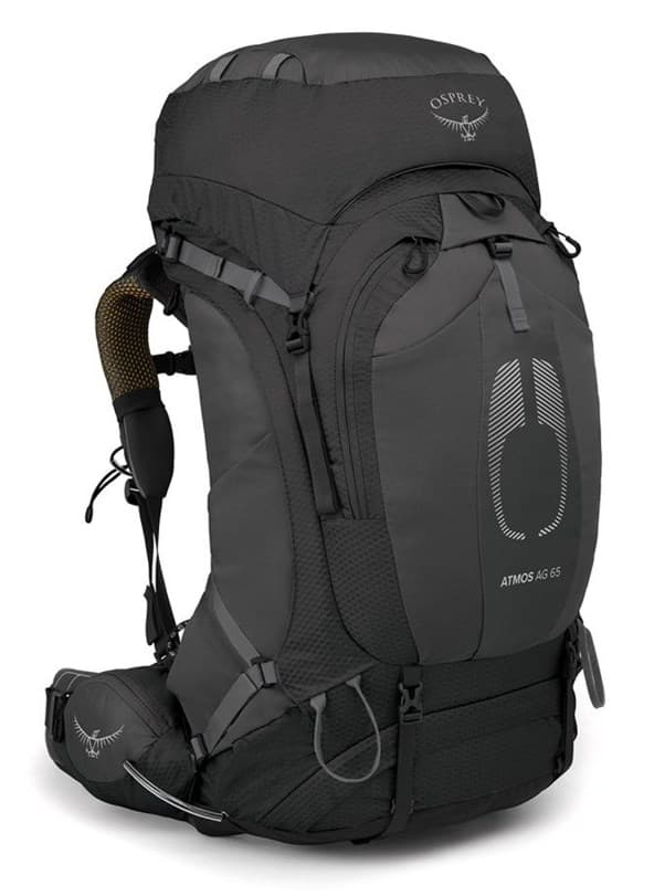 Osprey Atmos AG 65 -vaellusreppu, musta, L/XL