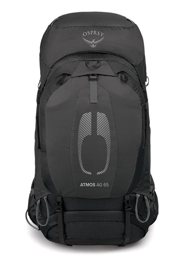 Osprey Atmos AG 65 -vaellusreppu, musta, L/XL