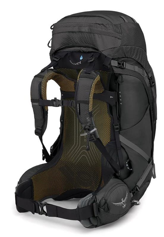 Osprey Atmos AG 65 -vaellusreppu, musta, L/XL