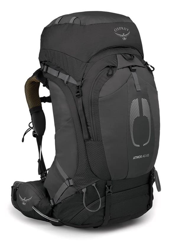 Osprey Atmos AG 65 -vaellusreppu, musta, L/XL