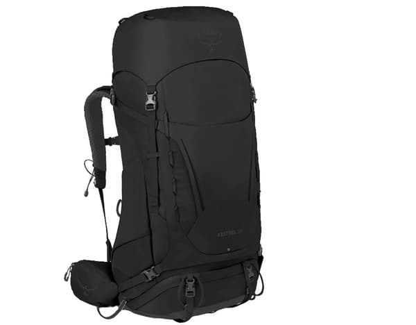 OSPREY Kestrel 58 musta L/XL vaellusreppu