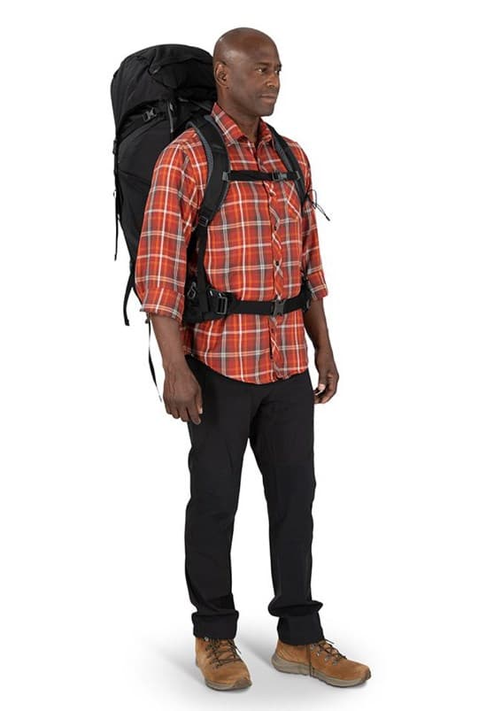 OSPREY Kestrel 68 -vaellusreppu, musta, L/XL