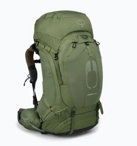 Osprey Atmos AG 65 -vaellusreppu, vihreä, L/XL