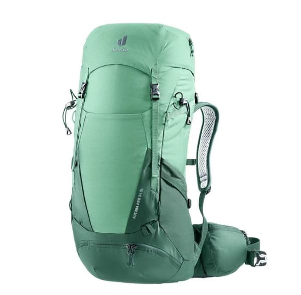 Deuter Futura PRO 34 SL naisten vaellusreppu, vihreä